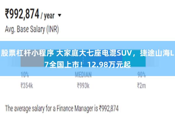 股票杠杆小程序 大家庭大七座电混SUV，捷途山海L7全国上市！12.98万元起