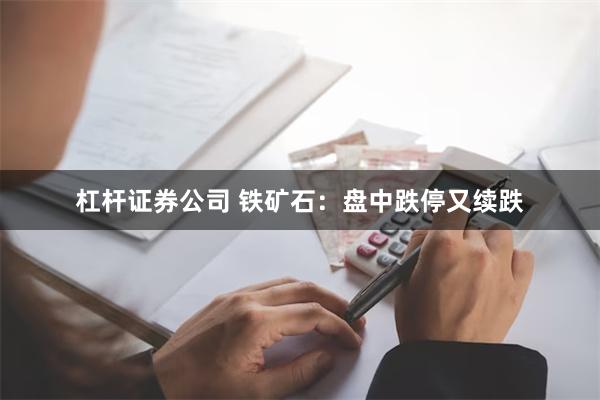 杠杆证券公司 铁矿石：盘中跌停又续跌