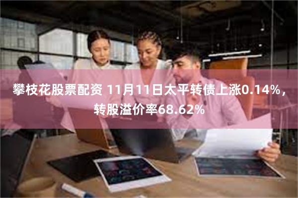 攀枝花股票配资 11月11日太平转债上涨0.14%，转股溢价率68.62%