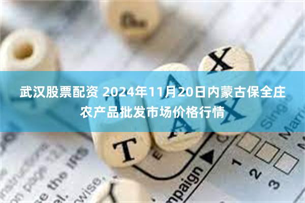 武汉股票配资 2024年11月20日内蒙古保全庄农产品批发市场价格行情